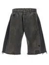 B Sides 'vintage Lasso' Bermuda Shorts In Black