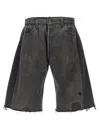 B Sides 'vintage Lasso' Bermuda Shorts In Black