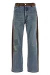 B Sides 'vintage Straight Rework Halfsie' Jeans In Blue
