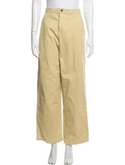 Pre-owned B Sides Wide Leg Pants In Yellow