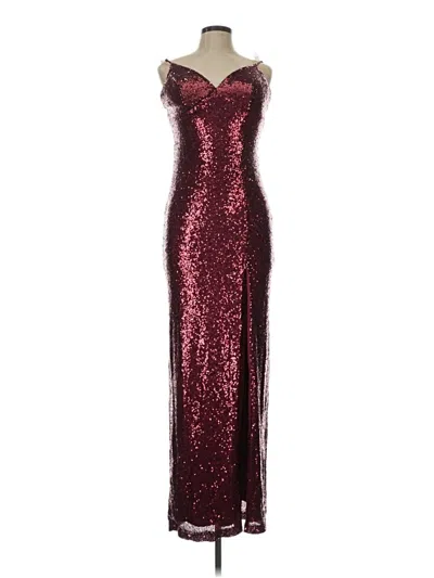 Pre-owned B. Smart Cocktail Dress In Burgundy