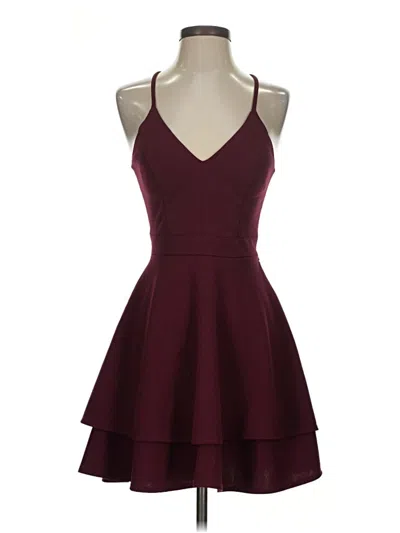 Pre-owned B. Smart Cocktail Dress In Burgundy