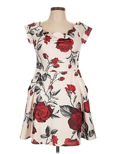 Pre-owned B. Smart Cocktail Dress In White