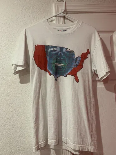 Pre-owned B Stroy X Virgil Abloh (b). Stroy “state Of Emergency” T-shirt In White