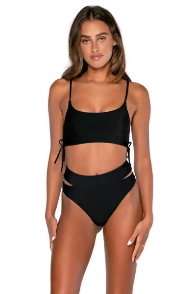 B Swim Adeline Bikini Swimsuit Top In Black Out
