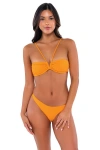 B Swim Anisa Bikini Swimsuit Top In Nectar Flat Rib