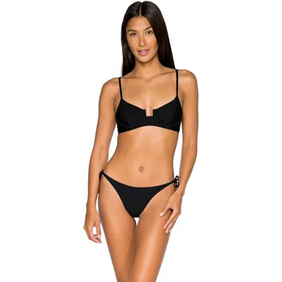 B Swim Aruba Bikini Swimsuit Top In Black Out
