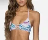 B Swim Beach Side Top In Makai Tie Dye In Multi