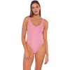 B Swim Brigitte One Piece Swimsuit In Blushing Bride Lurex