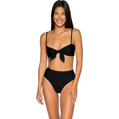 B Swim Calypso Bikini Swimsuit Top In Black Out