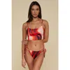 B Swim Harbor Crop Bikini Swimsuit Top In Trade Winds