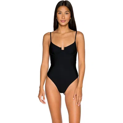 B Swim Jetty One Piece Swimsuit In Black Out