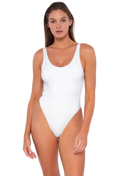 B Swim Marry Me One Piece Swimsuit In Tie The Knot Pique Lurex