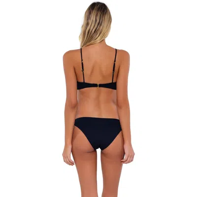 B Swim Ryder Bikini Swim Bottoms In Black Baja Rib