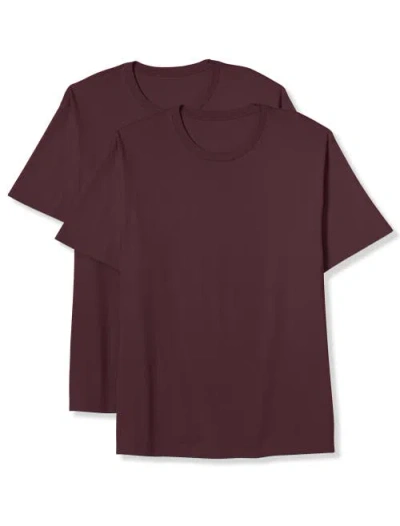 B+t Essentials Big & Tall 2-pk Tees In Burgundy