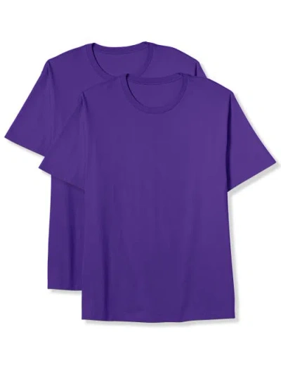 B+t Essentials Big & Tall 2-pk Tees In Purple