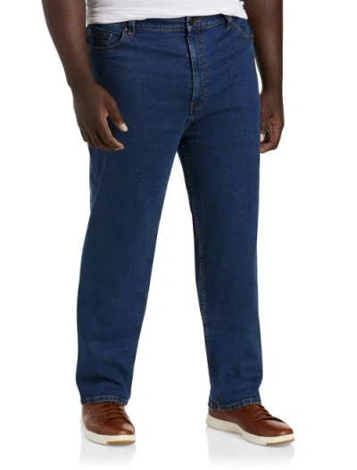 B+t Essentials Big & Tall Loose-fit Jeans In Blue