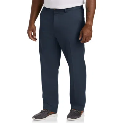 B+t Essentials Big & Tall Microfiber Dress Pants In Blue