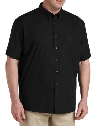 B+t Essentials Big & Tall Poplin Sport Shirt In Black