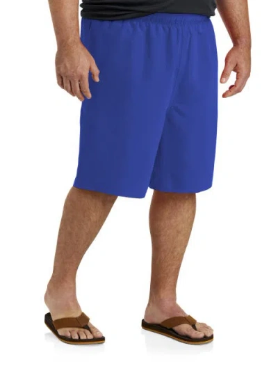 B+t Essentials Big & Tall Quick-dry Swim Trunks In Blue