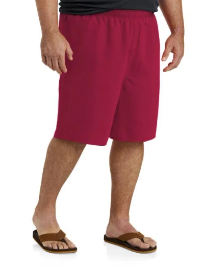 B+t Essentials Big & Tall Quick-dry Swim Trunks In Red
