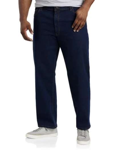 B+t Essentials Big & Tall Relaxed-fit Jeans In Blue
