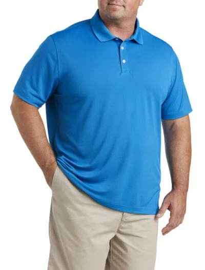B+t Essentials Big & Tall Solid Golf Polo Shirt In Blue