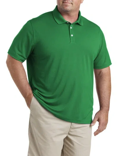 B+t Essentials Big & Tall Solid Golf Polo Shirt In Green