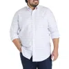 B+t Essentials Fit By Dxl Big & Tall  Non-iron Multi Check Sport Shirt In Hydrangea Multi