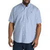 B+t Essentials Fit By Dxl Big & Tall  Non-iron Multi Plaid Sport Shirt In Serenity Tartan