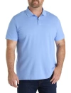 B+t Essentials Fit By Dxl Big & Tall Pallas Polo Shirt In Blue