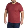 B+t Essentials Fit By Dxl Big & Tall  Tiburt 456 Solid T-shirt In Open Brown