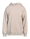 B-used Man Sweatshirt Beige Size Xl Cotton In Beige