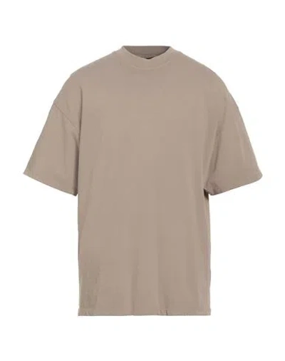 B-used Man T-shirt Light Brown Size Xl Cotton In Neutral