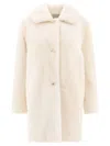 B&w Reversibile Shearling Coat