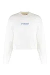 B1 Archive Cotton Crew-neck Sweatshirt In White