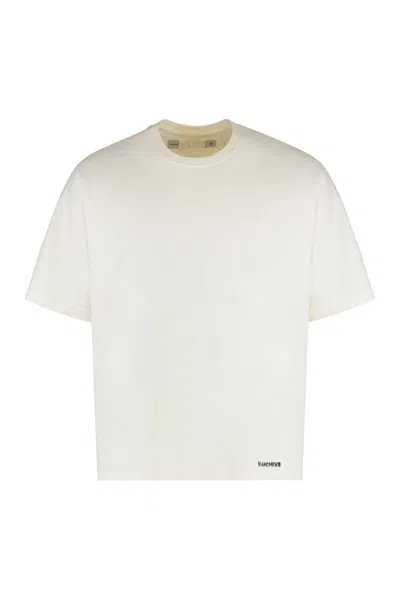 B1 Archive Cotton Crew-neck T-shirt In White
