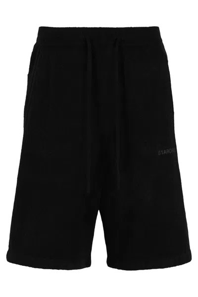 B1 Archive Merino Wool Blend Bermuda Shorts In Black