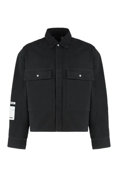 B1 Archive Overshirt In Denim In Black