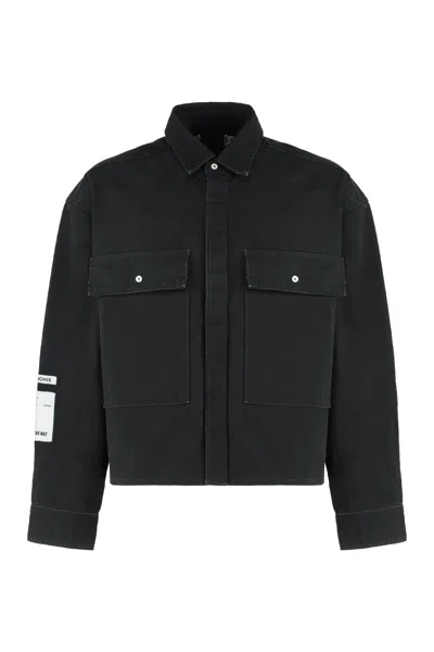 B1 Archive Overshirt In Denim In Black