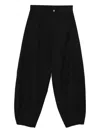 B1archive Five-pocket Tapered Trousers In Black