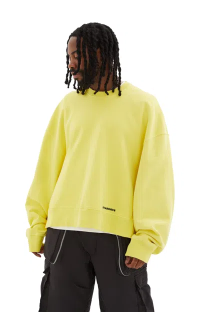 B1archive L/s Oversized Crewneck In Yellow