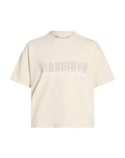 B1archive Man T-shirt Cream Size S Cotton In White