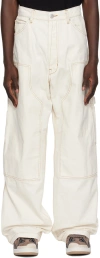 B1ARCHIVE OFF-WHITE PANELED TROUSERS