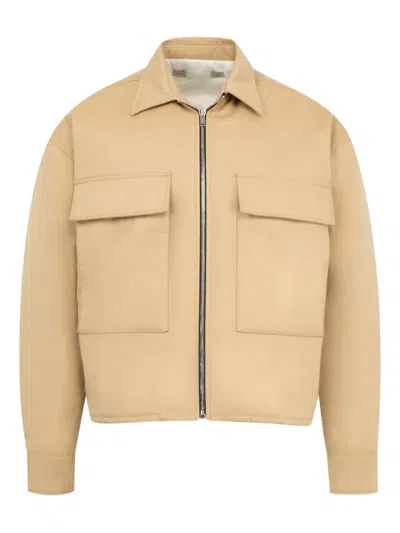 B1archive Zip-up Utility Jacket In Gold