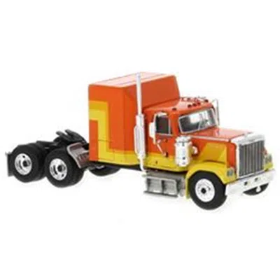 B2b Replicas 1-87 Ho Scale Brekina Model Car For 1980 Gmc General Orange & Yellow