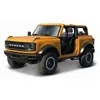 B2b Replicas 1 By 18 Scale Maisto - 2021 Ford Bronco Badlands Diecast Model Car Without Doors, Orange