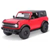 B2b Replicas 1 By 18 Scale Maisto - 2021 Ford Bronco Wildtrak Two Door Diecast Model Car, Red