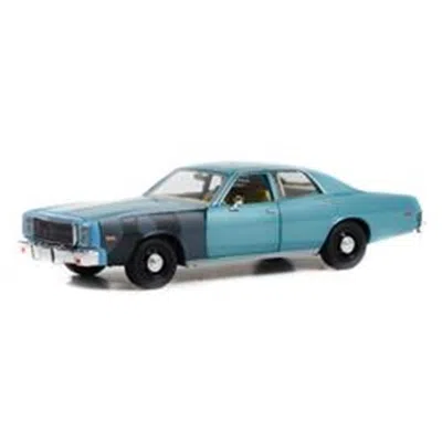 B2b Replicas 1 By 24 Scale Greenlight - Sergeant Rick Hunters 1977 Plymouth Fury Diecast Model Car Blue