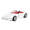 B2b Replicas 1 By 24 Scale Motormax - 1986 Chevrolet Corvette C4 Model Car In Whtie With Red Interior History Of 